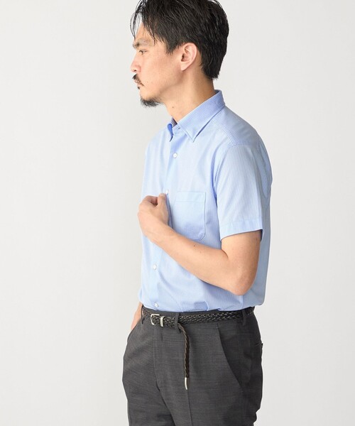 SHIPS（シップス） シャツ 半袖 SHIPS:「FUNCTION」Albini × RENU(R