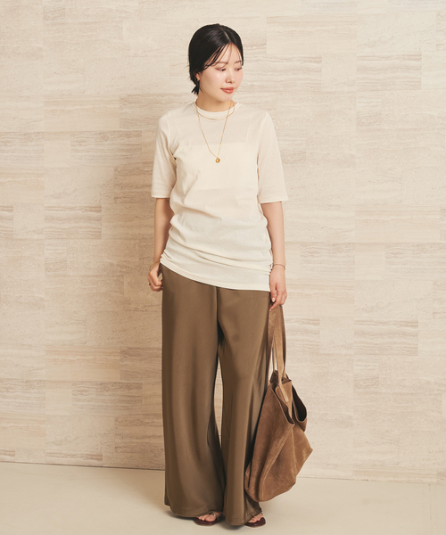 tシャツ 「一部店舗・WEB限定」LIGHT SHEER ハーフスリーブ Tシャツ レディースの画像
