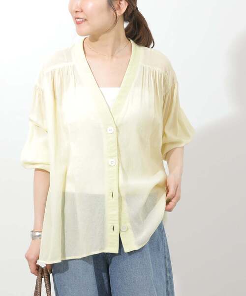 JOURNAL STANDARD relume 新品T/R強撚ブラウス JOURNAL STANDARD relume（ジャーナルスタンダード レリューム