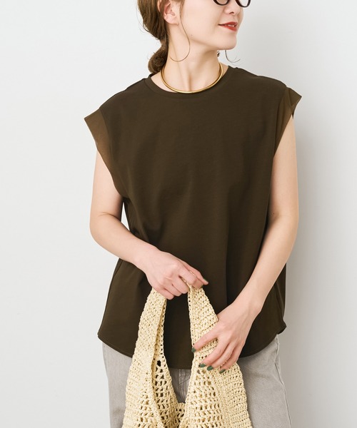 Spick＆Span（スピック アンド スパン） tシャツ 「追加」オーガンジー