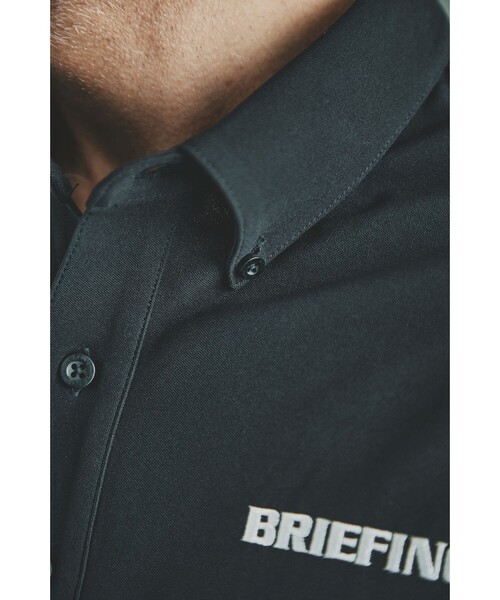BEAMS GOLF × BRIEFING ポロシャツ ブラック BEAMS GOLF（ビームス ゴルフ） ポロシャツ 半袖 「別注」BRIEFING