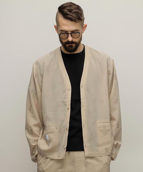 「Schott」 カーディガン X-LARGE ベージュ メンズ_画像2