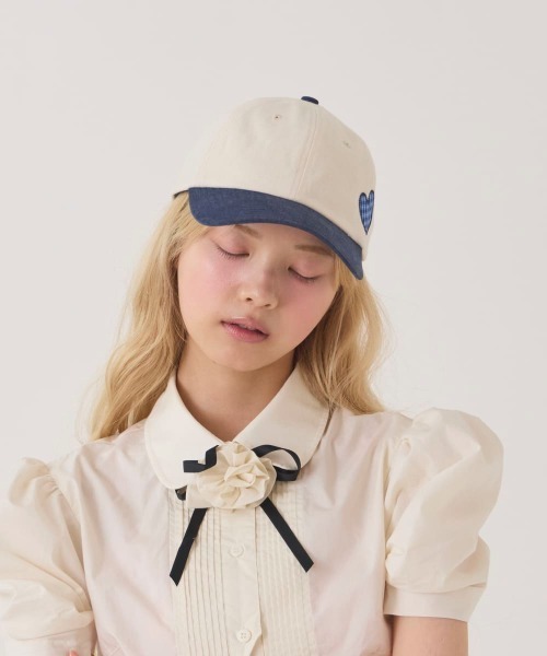 「kaorinomori」 キャップ FREE グレー レディース_画像7