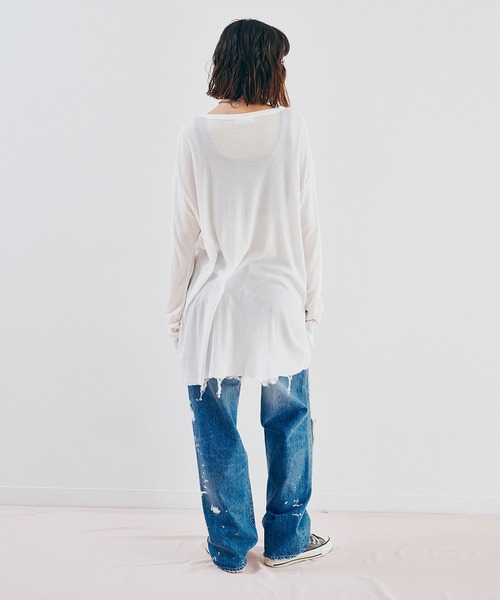 「RNA」 長袖カットソー MEDIUM ピンク レディース_画像4