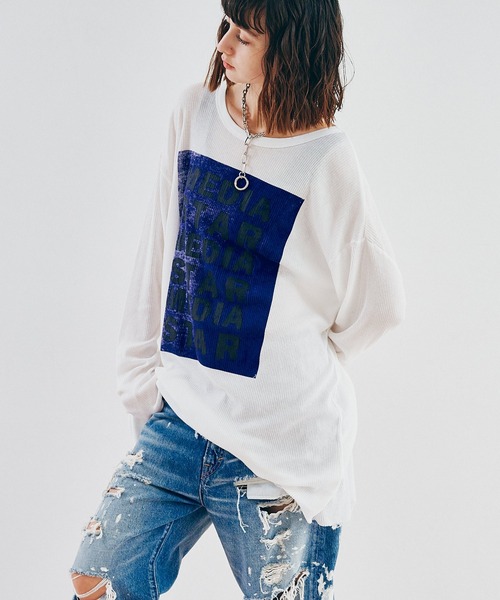 「RNA」 長袖カットソー MEDIUM ピンク レディース_画像5