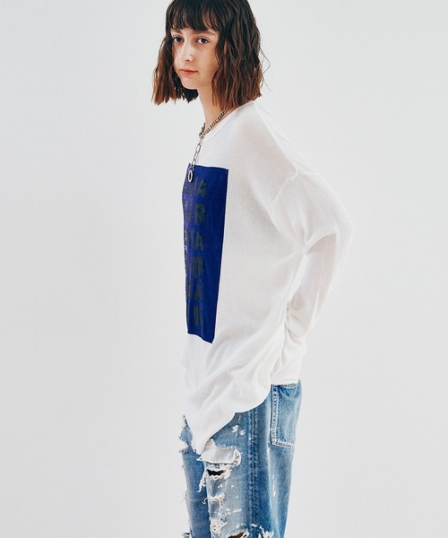 「RNA」 長袖カットソー MEDIUM ピンク レディース_画像7