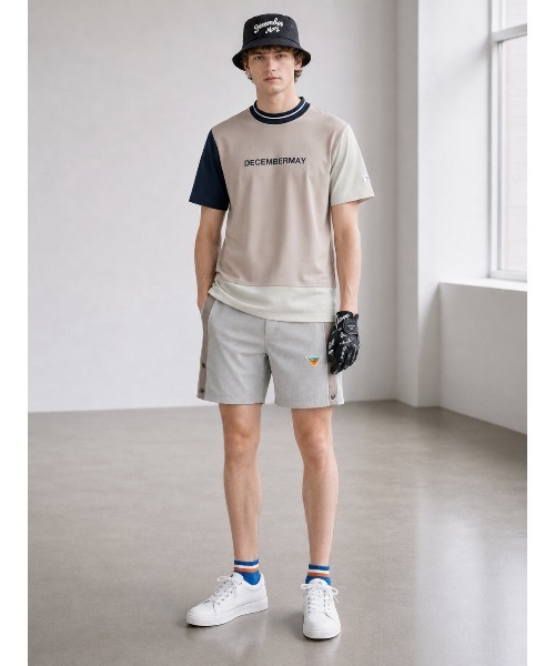 DECEMBERMAY（ディセンバーメイ） tシャツ Mesh-paneled mock neck