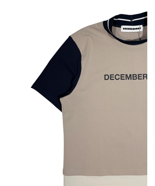 DECEMBERMAY（ディセンバーメイ） tシャツ Mesh-paneled mock neck
