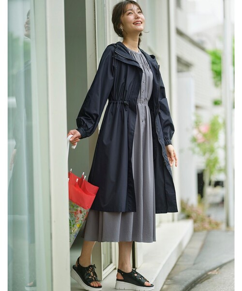 「ANY SIS」 シャツワンピース 3 グレー レディース_画像4