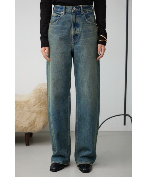 「AZUL BY MOUSSY」 デニムパンツ LARGE ブルー レディース_画像9