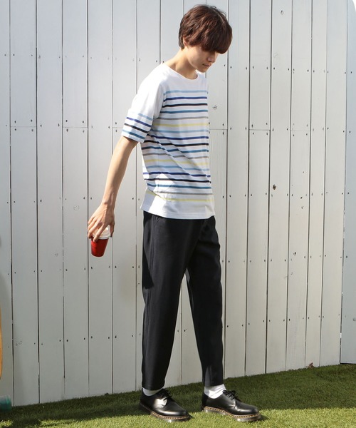 tシャツ Tシャツ 【定番人気アイテム】マルチボーダーボートネックTシャツ|ZOZOTOWN |03