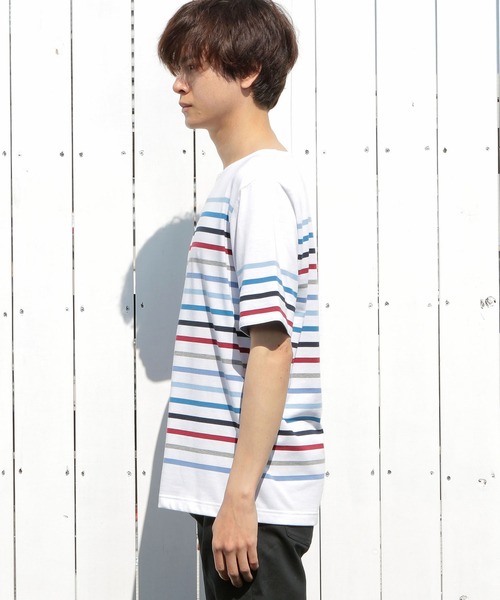 tシャツ Tシャツ 【定番人気アイテム】マルチボーダーボートネックTシャツ|ZOZOTOWN |12