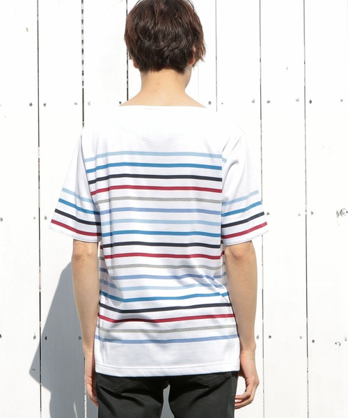 tシャツ Tシャツ 【定番人気アイテム】マルチボーダーボートネックTシャツ|ZOZOTOWN |13