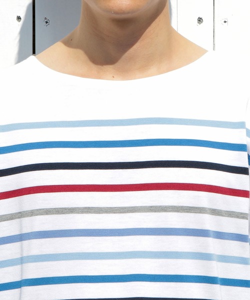 tシャツ Tシャツ 【定番人気アイテム】マルチボーダーボートネックTシャツ|ZOZOTOWN |14