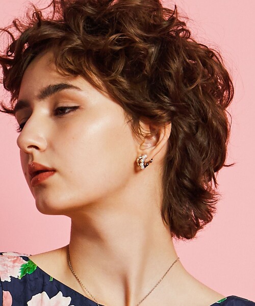 【清楚】TOCCAトッカ PEARL CLOVER HOOP EARRINGS イヤリング TOCCA イヤリング PEARL CLOVER HOOP EARRINGS レディース