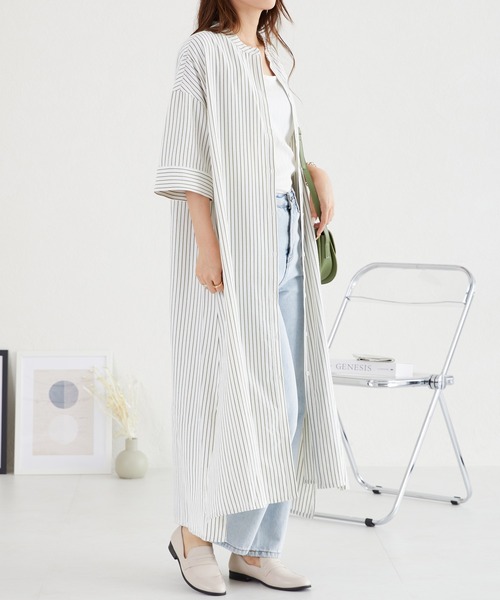 ストライプ 半袖 シャツワンピース lswp203-360.jpg
