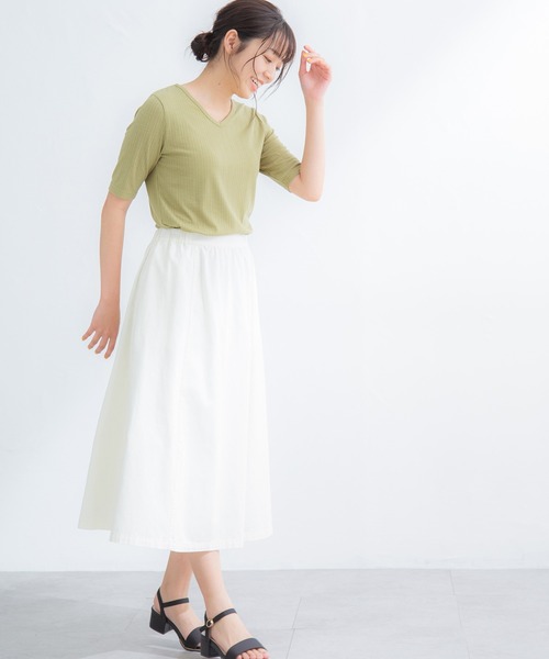 tシャツ Tシャツ 半袖テレコVネックT|ZOZOTOWN |21