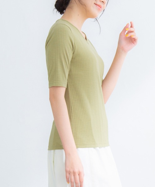 tシャツ Tシャツ 半袖テレコVネックT|ZOZOTOWN |24