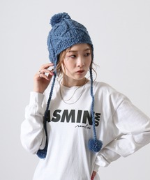 jiljil ニット帽　耳付き　y2k FUNALIVE ニット帽 ニットキャップ joujoulier 耳あて付き