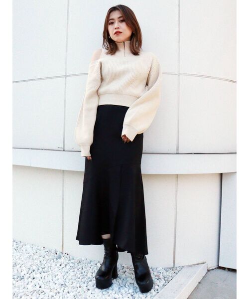 MURUA アシンメトリータイトスカートブラックSサイズBurberry 黒
