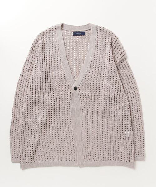 HB価格 相談可ページrelumeグレー ニット ボタン付き 長袖 ニット レース襟 バイカラー 7分袖 Liala×PG 全2色｜lpg411-1334