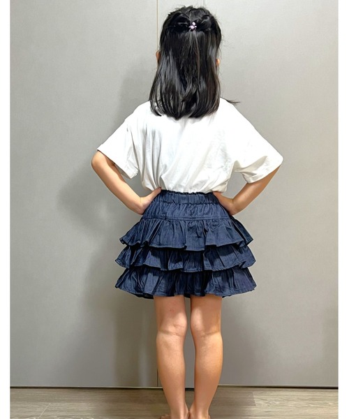 h.naoto フリルキュロット DOUBLE JAPAN パンツ 「日本製」フリルキュロット キッズ 子供服