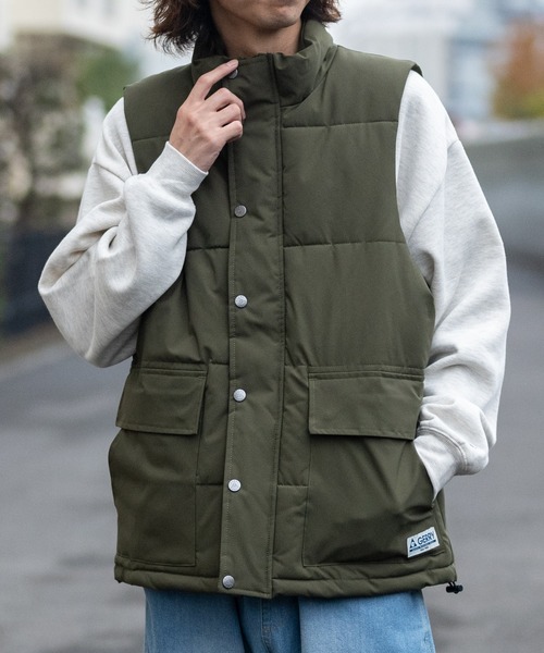 ７０【美品】GERRY ジェリー ダウンベスト グリーンSサイズ GERRY ダウンベスト ベスト 「ag」「GERRY/ジェリー」ファイバー