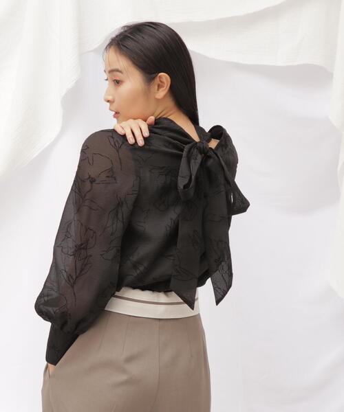 2WAY切替ロングブラウス 無地袖2WAYシャツ｜KarLParkLane Style ONLINE SHOP