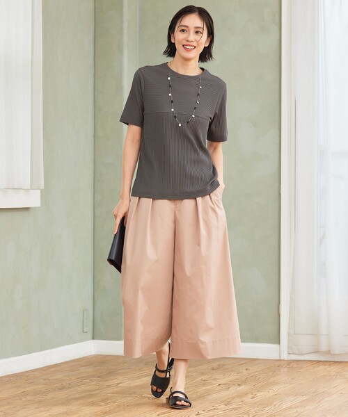 tシャツ 「アンサンブル対応・洗える」ハンディ トップス レディース 自由区 tシャツ 「アンサンブル対応・洗える」ハンディ トップス