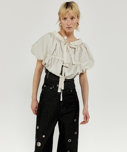 MAISON SPECIAL リボンボレロブラウス MAISON SPECIAL ブラウス シャツ Ribbon Bolero Blouse/リボン