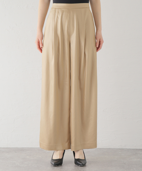 Deuxieme Classe パンツ Ripple サテンパンツ レディース : ZOZOTOWN 