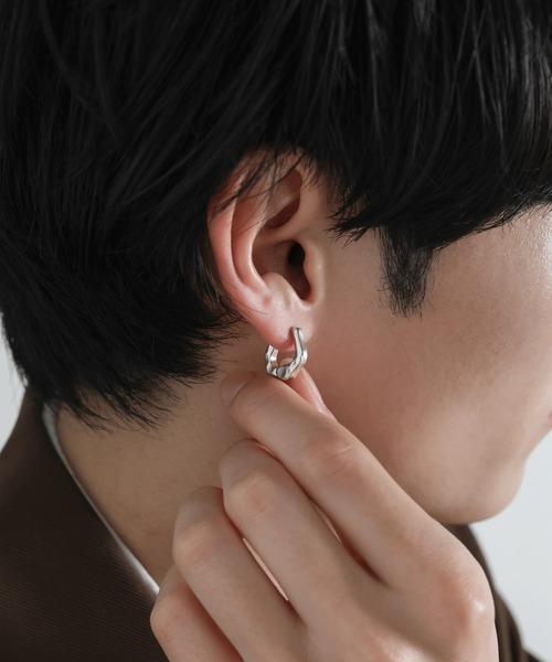 ピアス SILVER925 シマーピアス レディース メンズの画像