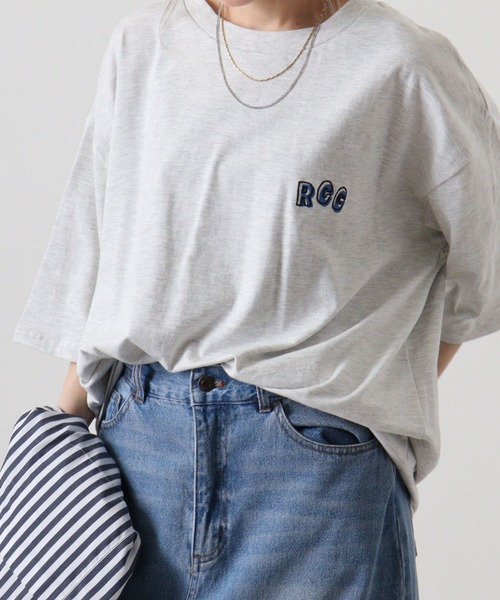 RED CAP GIRL tシャツ REDCAPGIRL 天竺 バックプリント ルーズ
