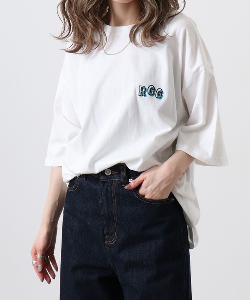 RED CAP GIRL tシャツ REDCAPGIRL 天竺 バックプリント ルーズ