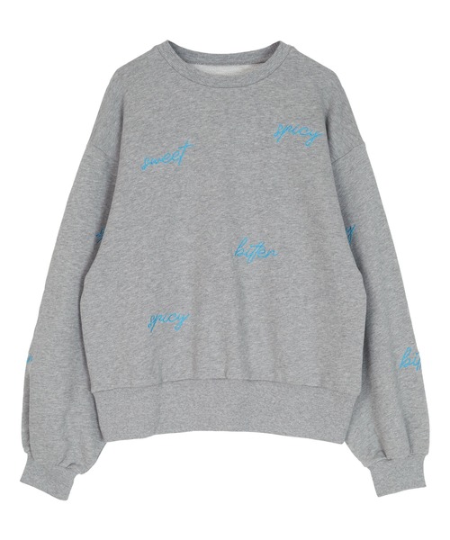 miette（ミエット） トレーナー スウェット ランダム刺繍スウェット