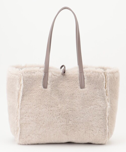自由区 トートバッグ ムートンリバーシブルトート バッグ レディース