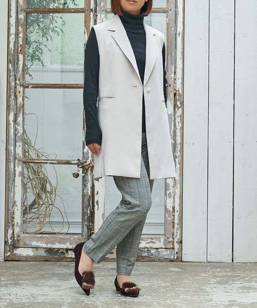 Mode et Jacomo パンプス コンビファー付きフラットパンプス