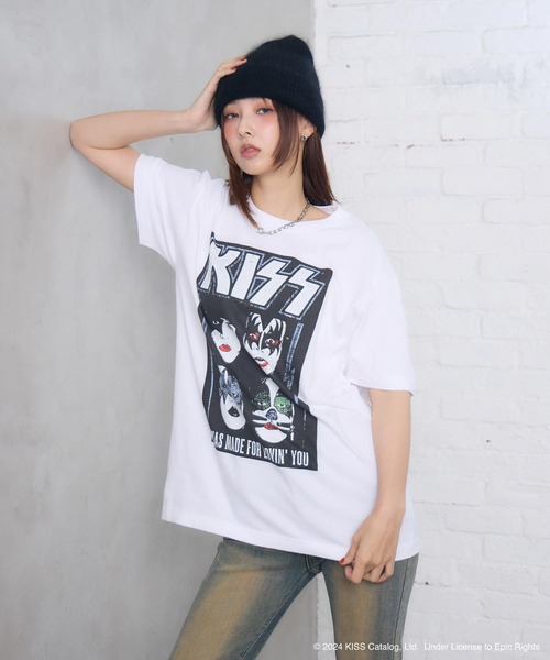 ENVYM tシャツ UNISEX 「KISS」グランジロックTシャツ