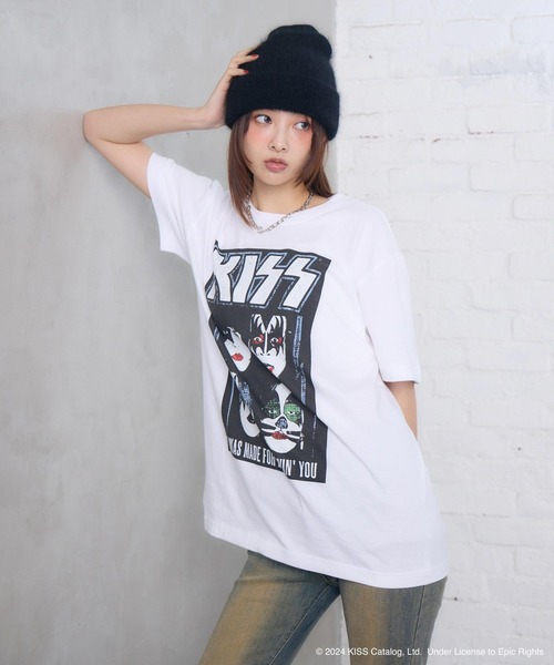 入手困難】KISS バンド ラグランTシャツ 7分袖 グランジ y2k