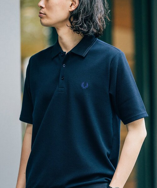 Fred Perry ネイビー ポロシャツ 半袖