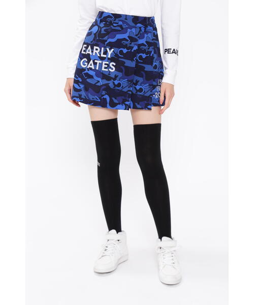 未使用　パーリーゲイツ　ポリエステルアートスカート ＜POP馬柄＞　1 PEARLY GATES スカート 「PEARLY GATES」ポリエステルアートピケ