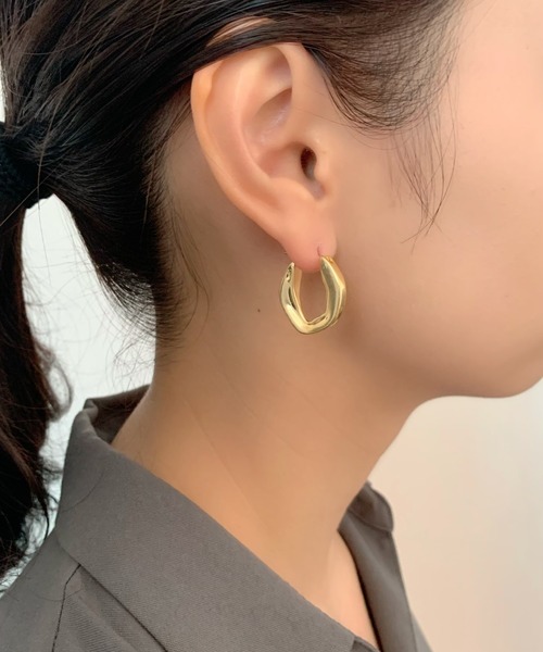 ciite' ピアス ニュアンスフープピアス (両耳用) レディース