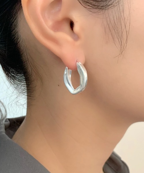 ciite' ピアス ニュアンスフープピアス (両耳用) レディース