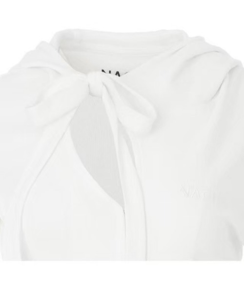 パーカー 「NACHE」SLIT TIE HOODIE ZIP-UP レディース NACHE パーカー 「NACHE」SLIT TIE HOODIE ZIP-UP レディース