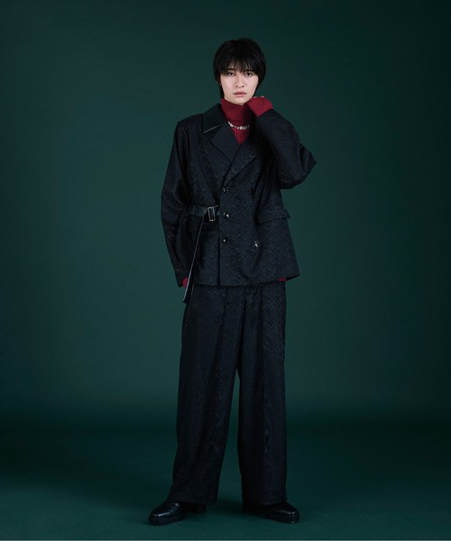 Ellno Loset ジャケット テーラードジャケット サイドベルト