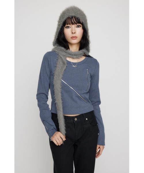 LAGUA GEM tシャツ ZIP VINTAGE CUT トップス レディース