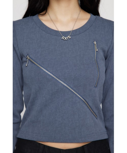 LAGUA GEM tシャツ ZIP VINTAGE CUT トップス レディース