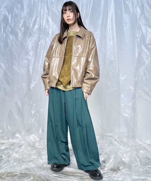 Nora Lily（ノラリリー） パンツ 「Nora Lily」Tuck Tuck Wide Pants
