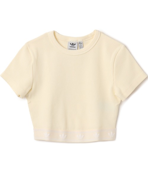 Adidas RIBBED SHORT SLEEVE TOP 半袖Tシャツ adidas tシャツ RIB SS TOP / アディダス リブ ショート