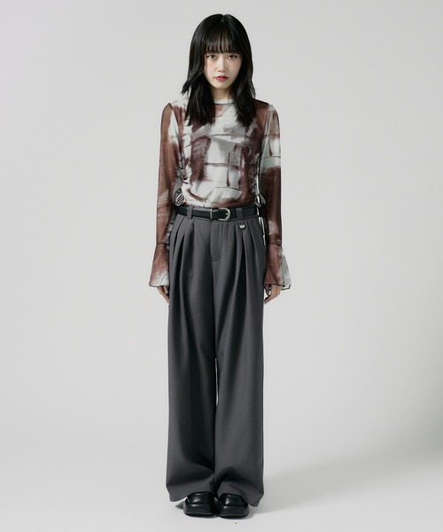 liten Sheer Sculpture Topsシアートップス　ブラック Liten Sheer Sculpture Tops シアートップス